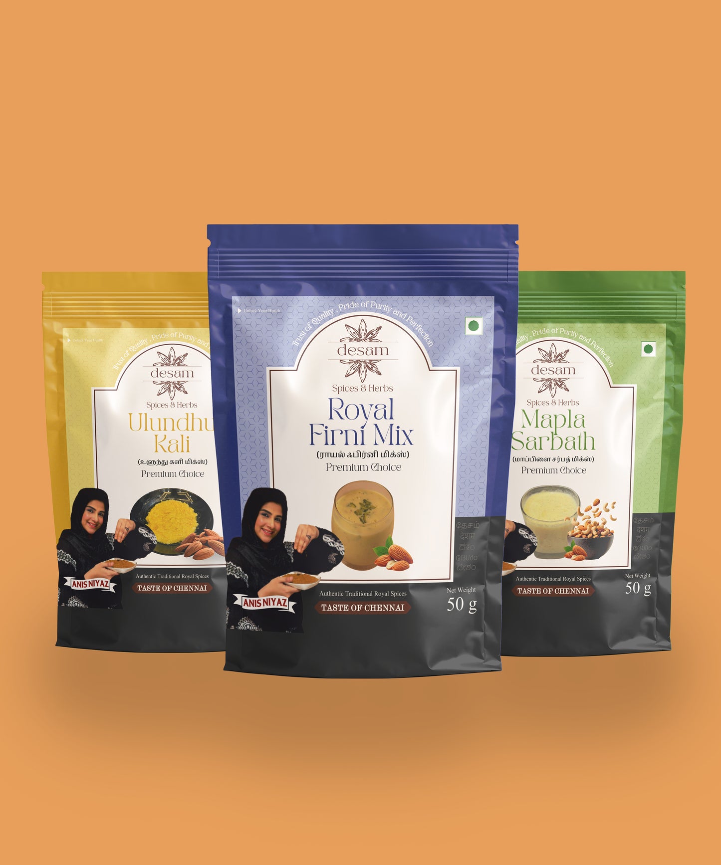 Desam Desert Combo (3 x 100g) pack