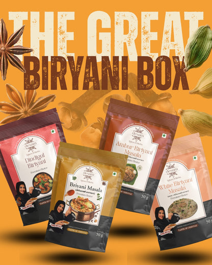 The Great Biryani Box – Desam x Taste of Chennai | 4 Signature Biryani Masalas